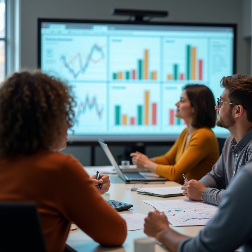 Participantes en un taller sobre inversiones básicas.